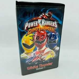 Power Rangers Dino Thunder Vol. 3 White Thunder VHS Tape Movie #34556